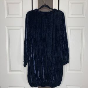 Zara velvet sweater dress